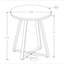 Table d'appoint, côté, rond, bout, table de chevet, lampe, salon, chambre à coucher