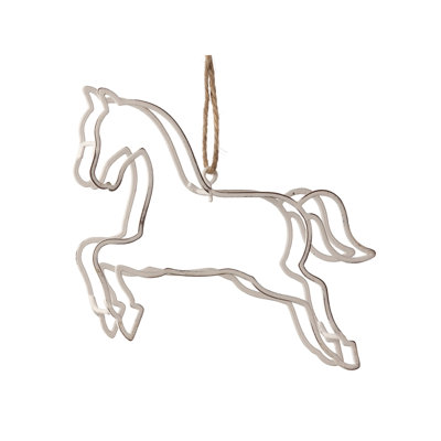 Ornement figurine suspendue cheval