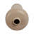 Tall Flared Ceramic Floor Vase for Living Room Home Decor - Modern Chiseled Stoneware Table Flower Vase for Bedroom or Office Display - Ivory & Brown-746788635