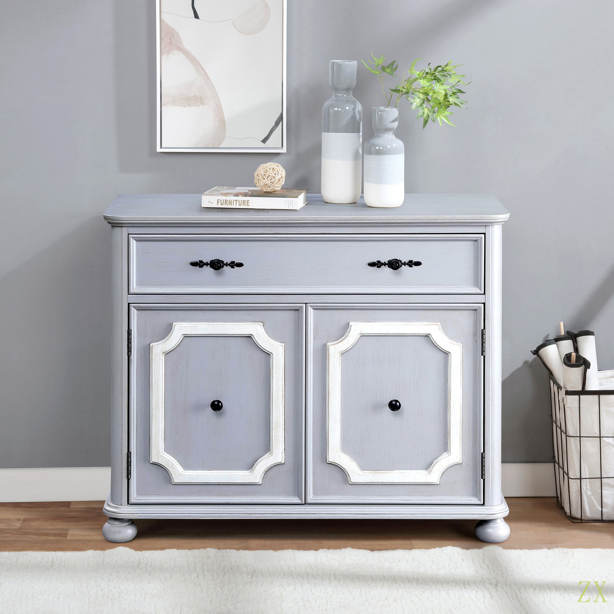 Ophelia & Co. 2-Door Accent Cabinet With 1 Drawer - Wayfair Canada