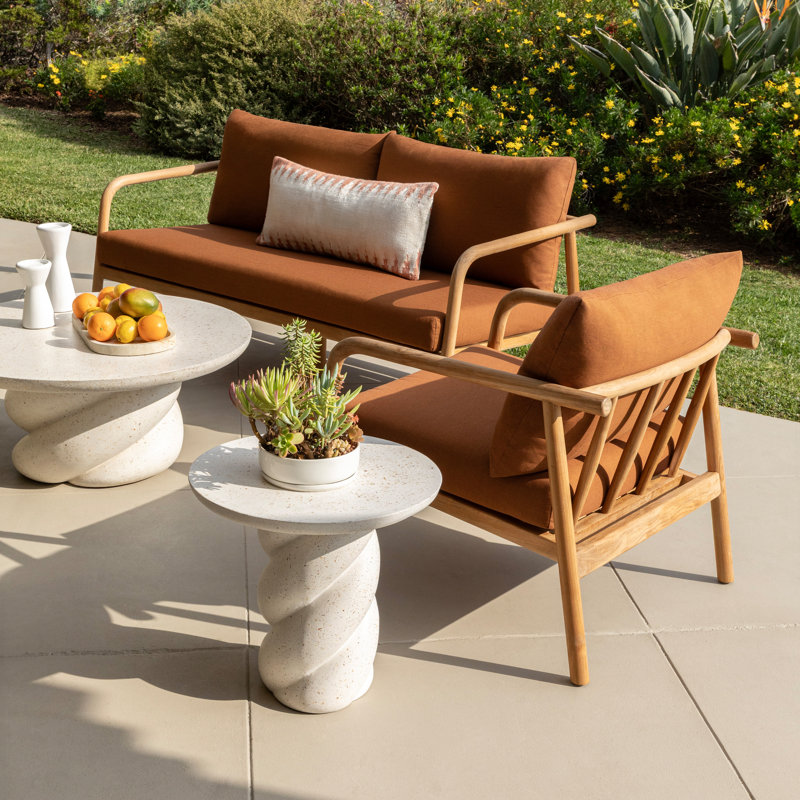Aimee 65" Wide Outdoor Sofa, Sienna