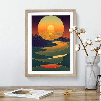 Stunning Abstract Sunset - Framed Print