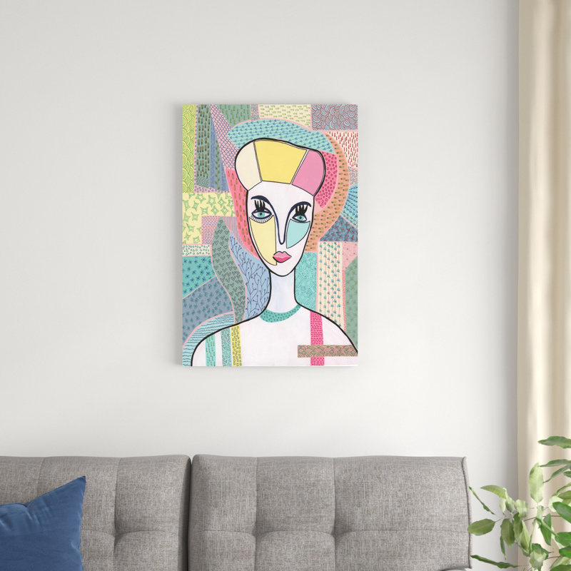 «Pattern Lady II» par Regina Moore, impression sur toile tendue, H 30 po x l 20 po x P 1,25 po