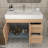 35.4" Wall-Mounted Single Bathroom Vanity Set-98420033