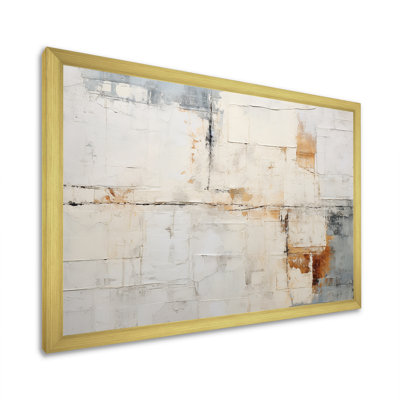 Impression sur toile «Minimalisme beige et doré», impression sur toile