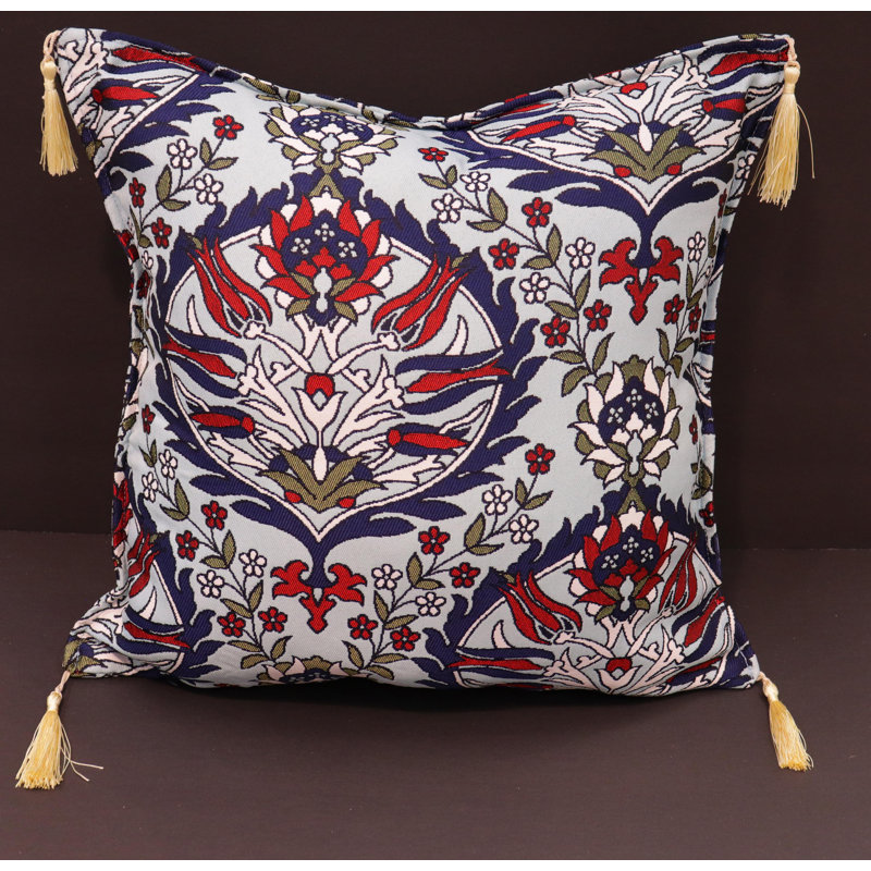 Southwestern Pillows Tassels Chenille Reversible Throw Pillow