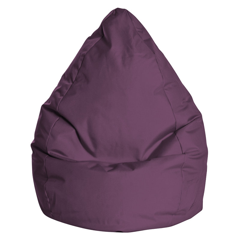 Brava Standard Bean Bag Chair & Lounger, Purple 100% Polyester