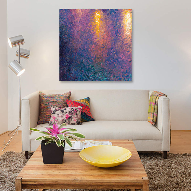 «DC 049» par Iris Scott, impression sur toile, H 18 po x l 18 po x P 1,5 po, Toile encadrée noire, Pas de tapis