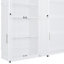 Grand lit en blanc avec rangement latéral et mécanisme pratique pour armoires murales pour grand lit-1987660532