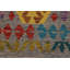 Tapis de zone mauve en laine 2 pi 7 po x 9 pi 7 po one-of-kind fait main kilim McTeer