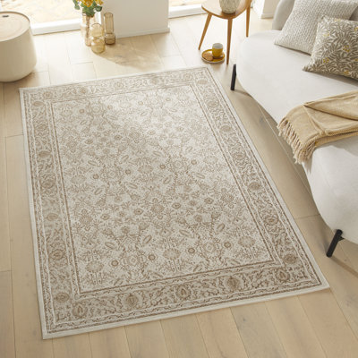 Classic Grey Khaki Area Rug