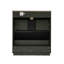 Meuble-lavabo vert 30 po avec lavabo en céramique, tiroirs pleine extension à fermeture en douceur, conception cannelée | Idée cadeau-1853597511