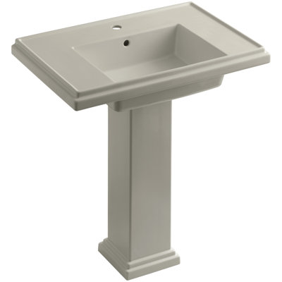Tresham Fireclay Pedestal Bathroom Sink