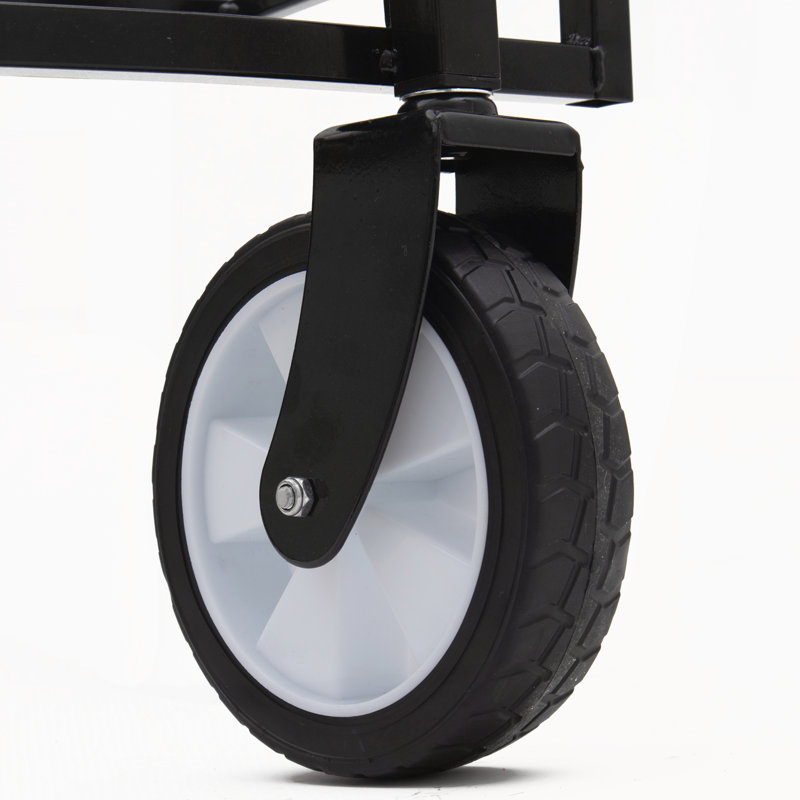 Chariot pliable pliable avec roulettes, Bleu vert