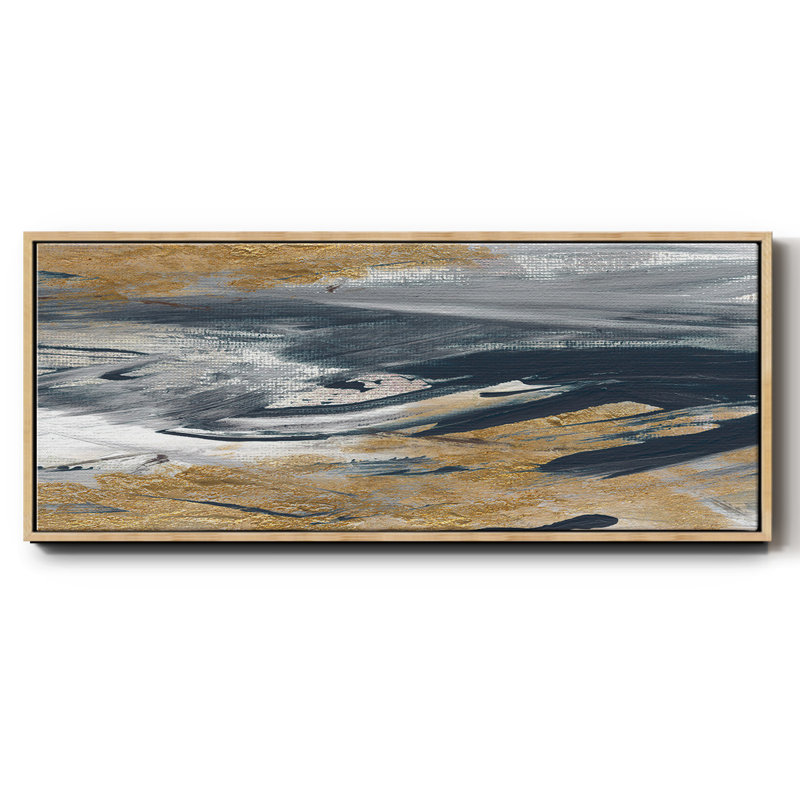 Tumultueux bleu marine - toile encadrée
