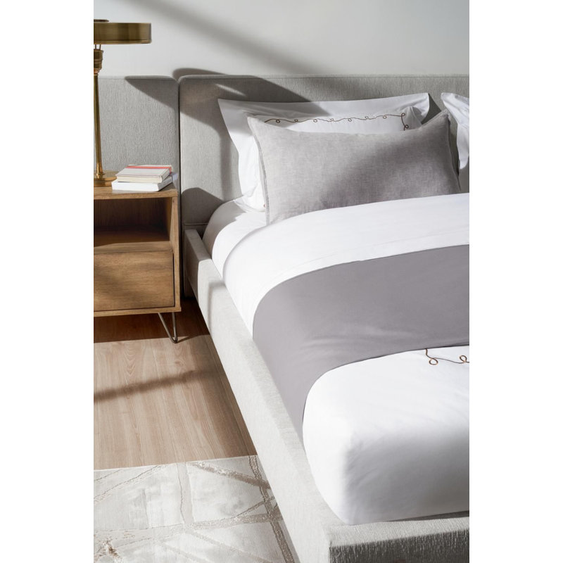 Sadena Upholstered Platform Bed, Gray