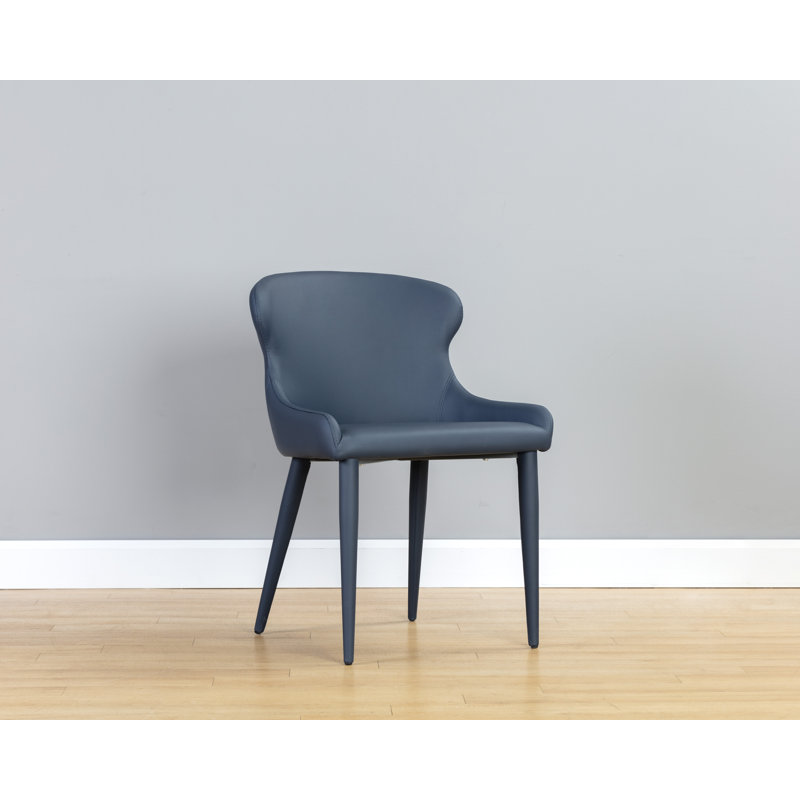 Dashrath Upholstered Dining Chair, Blue