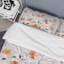Ensemble de housse de couette à feuilles blanches et noires-144395630