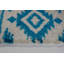 Turquoise/Ivoire Tapis décoratif abstrait Lindgren-26309468