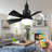 Plug In Ceiling Fan With Light, Small Hanging Fan Light Air Cooler Circulator, Gazebo Fan With Plug In Cord For Rv Bedroom Boat Coop Tent Cubicle