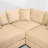 Kojka Convertible Corduroy Sectional Sofa with Thick Armrests & Movable Ottoman-114888064-128918114