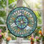 Panneau de vitrail Compass Design, 7,8 H-123315622