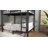 Metal Twin Over Twin Bunk Bed With Ladder And High Guardrail, Heavy-duty Metal Slats Support, Noise Free, No Box Spring Needed, For Kids And Juniors, Black-116802562