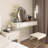 Makeup Vanity with Light mirror,4 drawers,1 chair