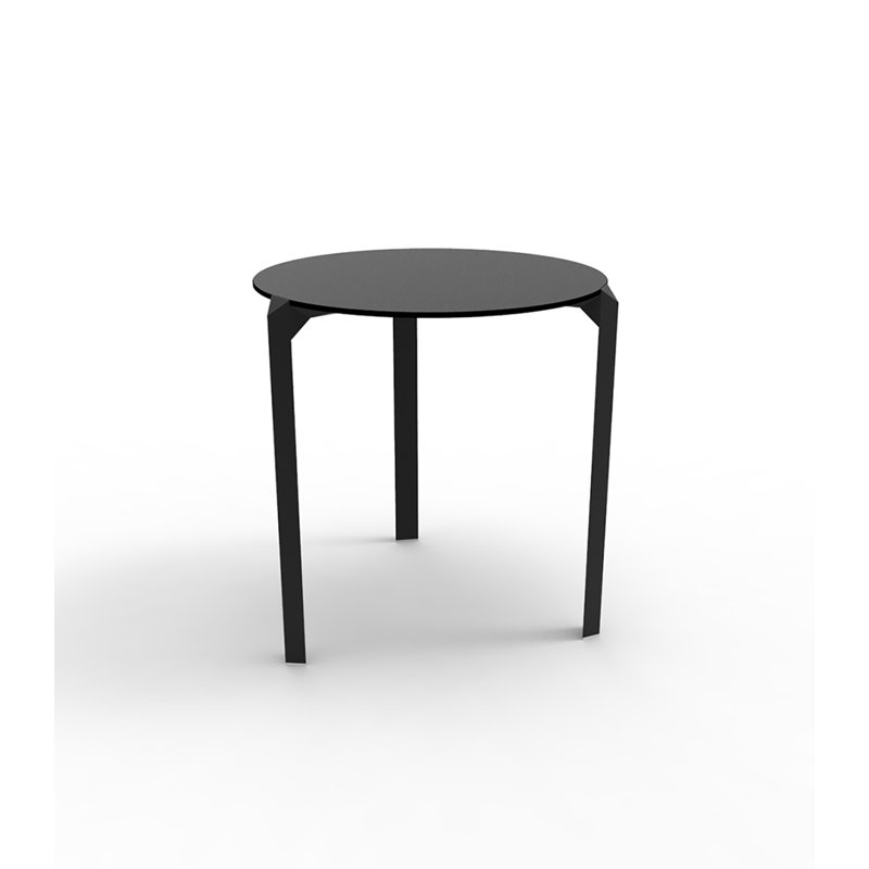 Quartz Dining Table, 31" W x 31" L, Black