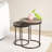 Rolf Marble Top Nesting End Table (Set of 2)