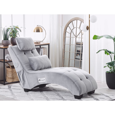 Simorre Velvet Chaise Lounge