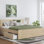 Dunagan Queen Panel Platform Bed With 1 Side Storage