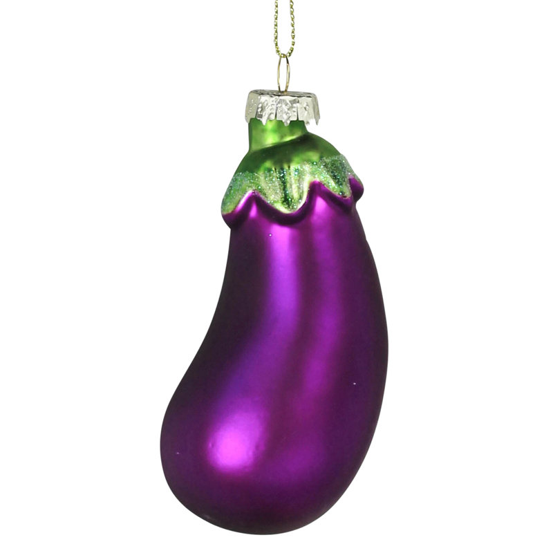 Ornement aubergine, verre