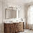 Busch 4-Light Dimmable Vanity Light in Satin Nickel "Glass Sold Separately"-25658349