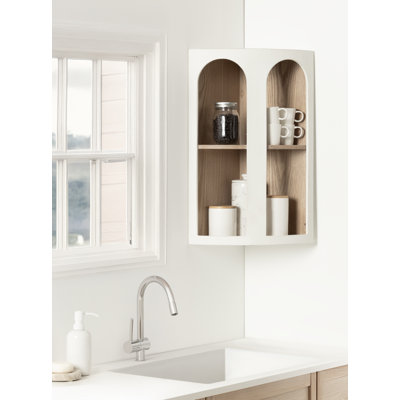 Wooden Corner Shelf Cabinet