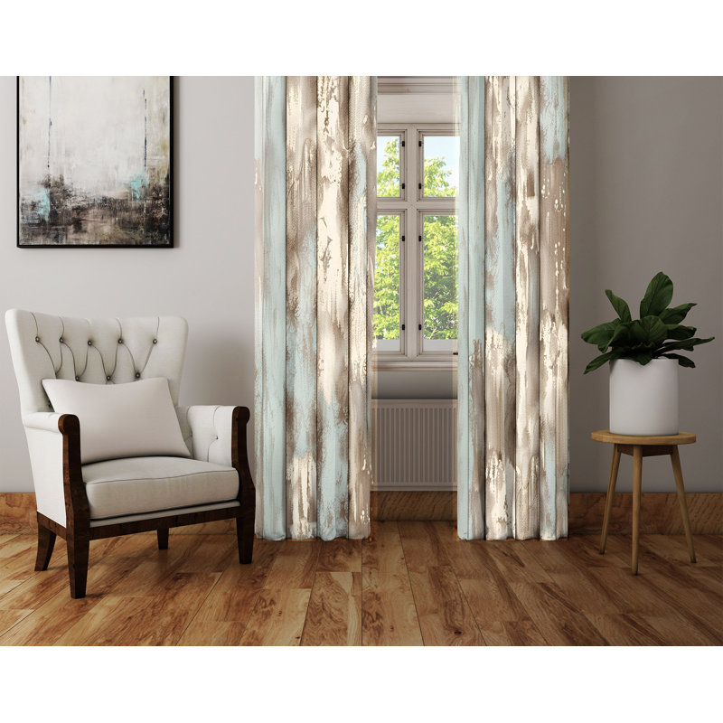 Paire de rideaux semi-transparents Aidean, L 40 po x L 52 po