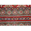 Tapis rouge en laine noué à la main de conception unique 2 pi 7 po x 3 pi 11 po
