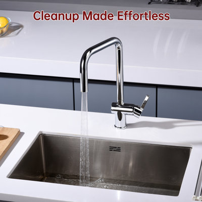 SUMERAIN Stainless Steel 304 Pull Down Kitchen Sink Faucet, Dual Spray Mode Lead-free Kitchen Faucet