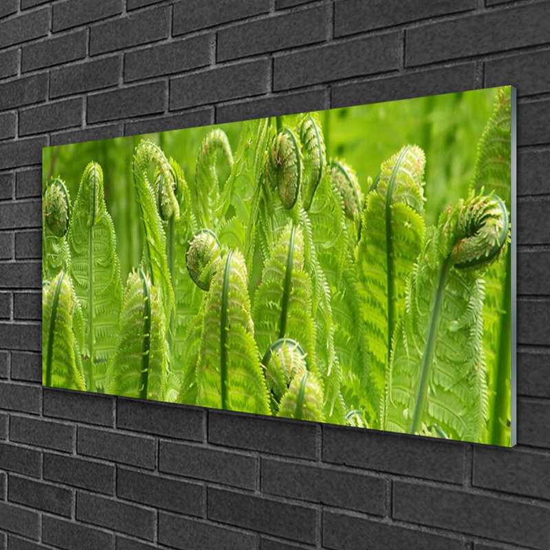 Floral Plants - No Frame Print on Glass