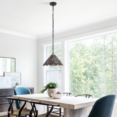 Luminaire suspendu à hauteur réglable Tiffany