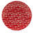 Peppermint Candy Canape Plate, 6in asst