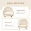 49.5cm H Modern Solid Wood Legs Upholstered Dining Chair with Arm-677844824