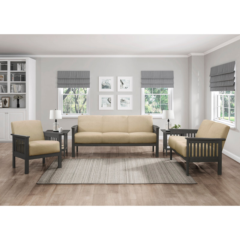 Chaise d'appoint 1pc pour le salon, Tissu brun clair