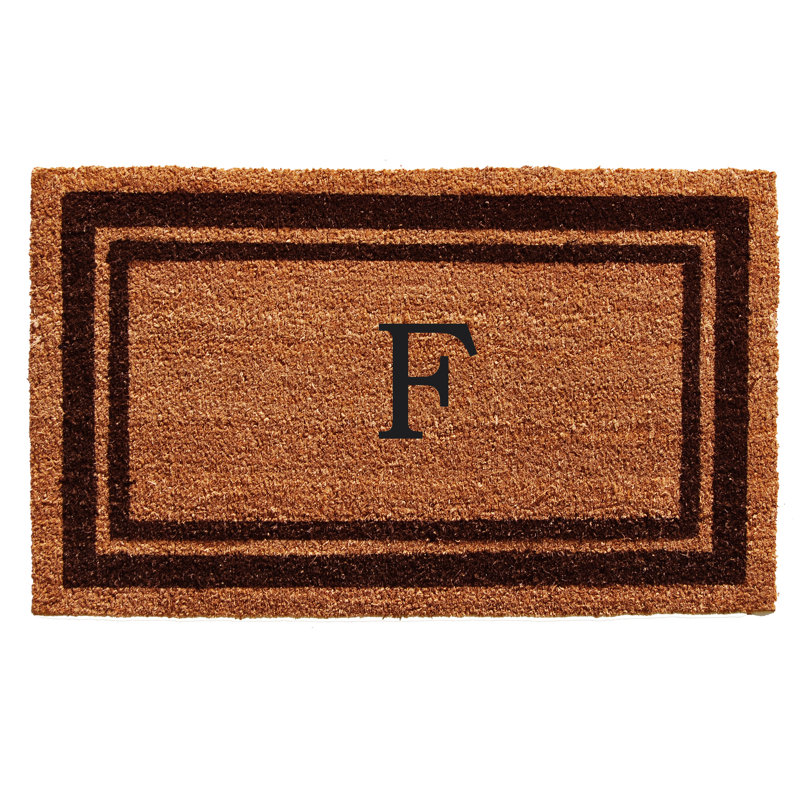 Tapis d'entrée antidérapant Stortz, Rectangle 2 pi x 3 pi, F, Brun foncé / brun