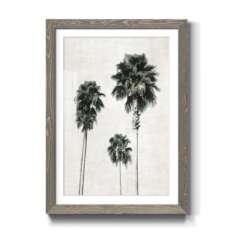 Petite Botanical I - Reproduction d'art encadrée sur papier, H 37,5 po x l 27,5 po x P 1,5 po, gris
