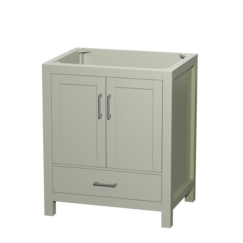 Sheffield 29" Single Bathroom Vanity Base Only, Light Green