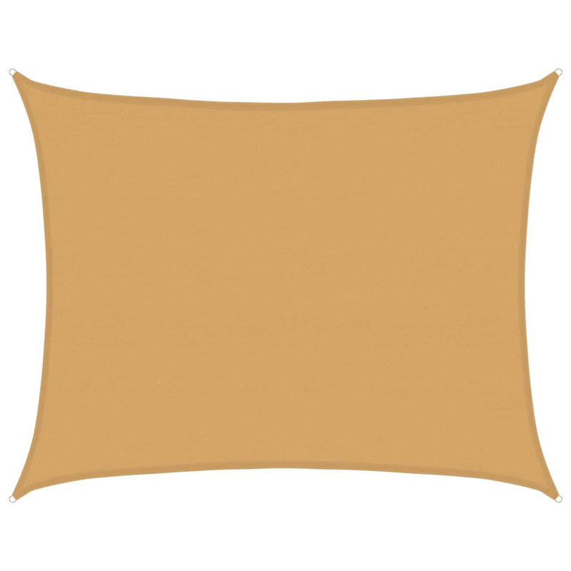 6m x 7m Rectangle Shade Sail, Sand