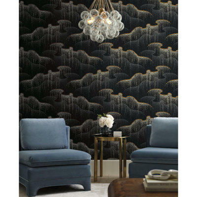 Moonlight Pearls 27' L x 27" W Wallpaper Roll