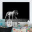 Lion africain en noir et blanc - Photographie sur toile-839650143-839650132