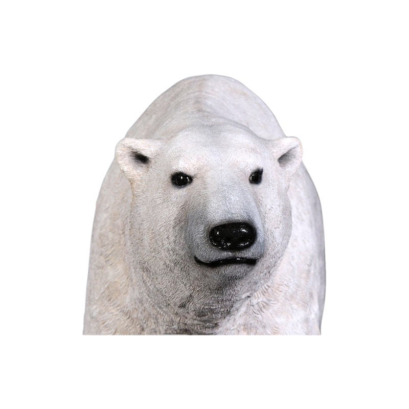 Statue l'ours polaire à l'affût